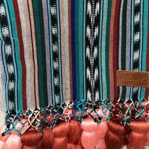 Nena and Co. Artisan Blue Lagoon Throw Brand New